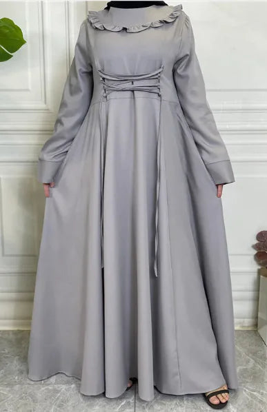 Flowy Hem Long Sleeve Muslim Skirt