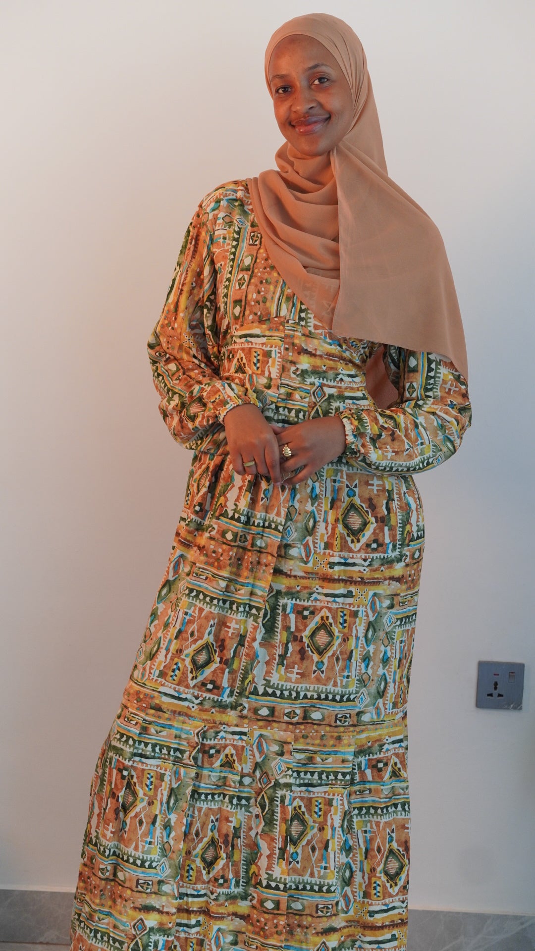 Mustard casual dress