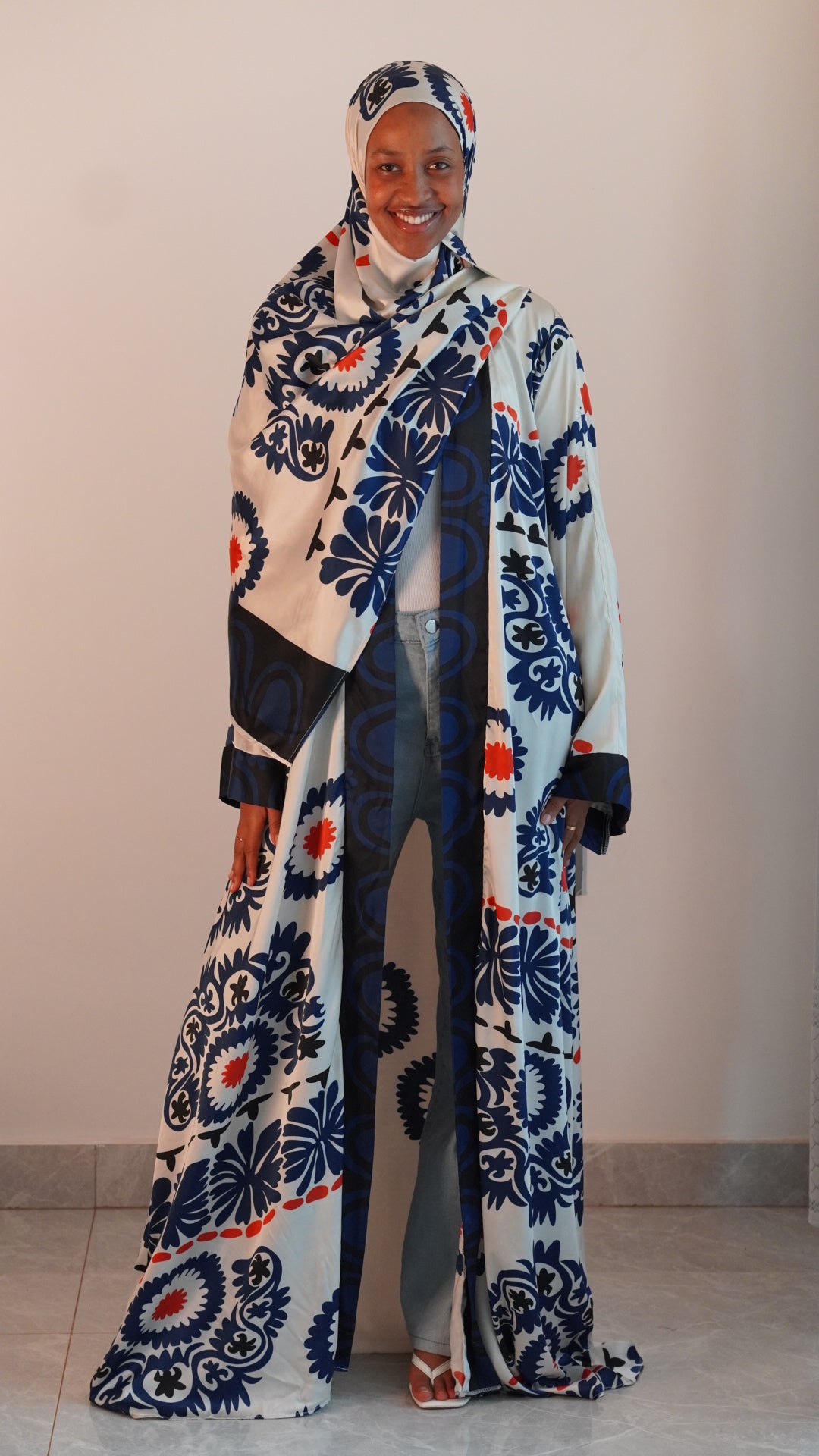 Blue chich abaya