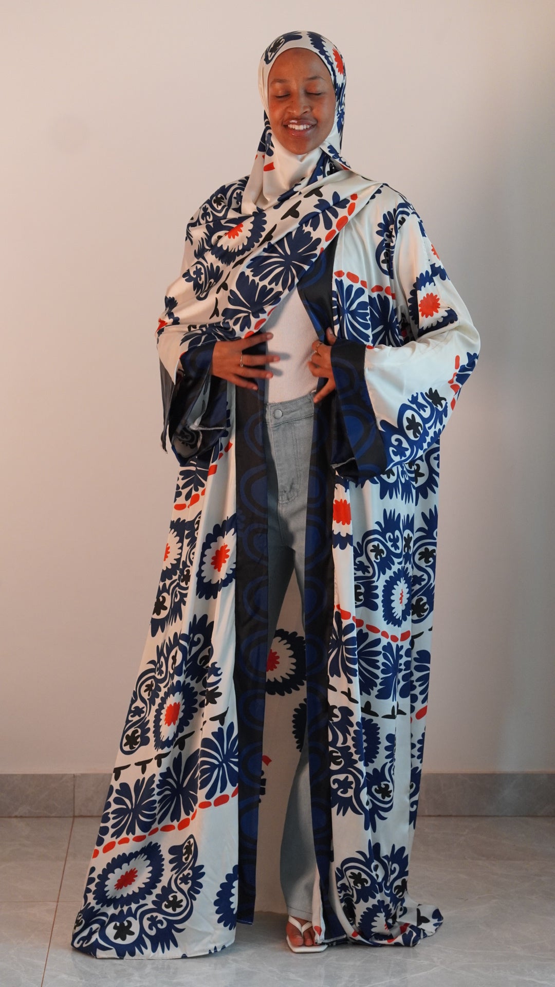 Blue chich abaya