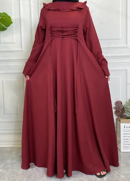 Flowy Hem Long Sleeve Muslim Skirt