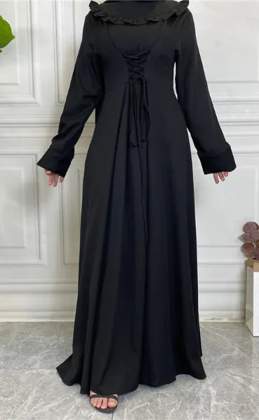 Flowy Hem Long Sleeve Muslim Skirt