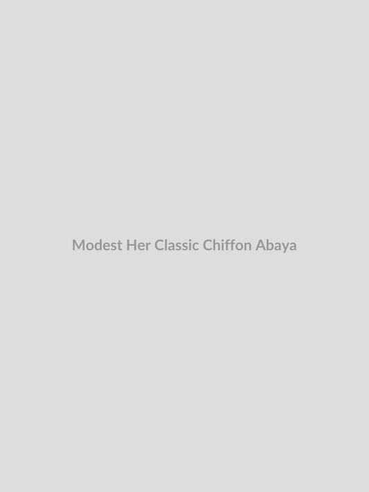 Classic Chiffon Abaya by Modest Her