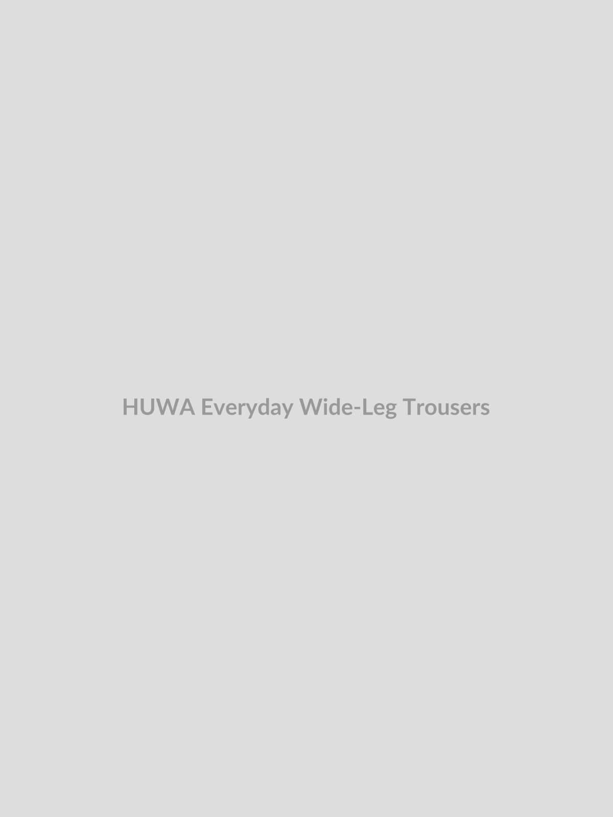 Everyday Wide-Leg Trousers by HUWA
