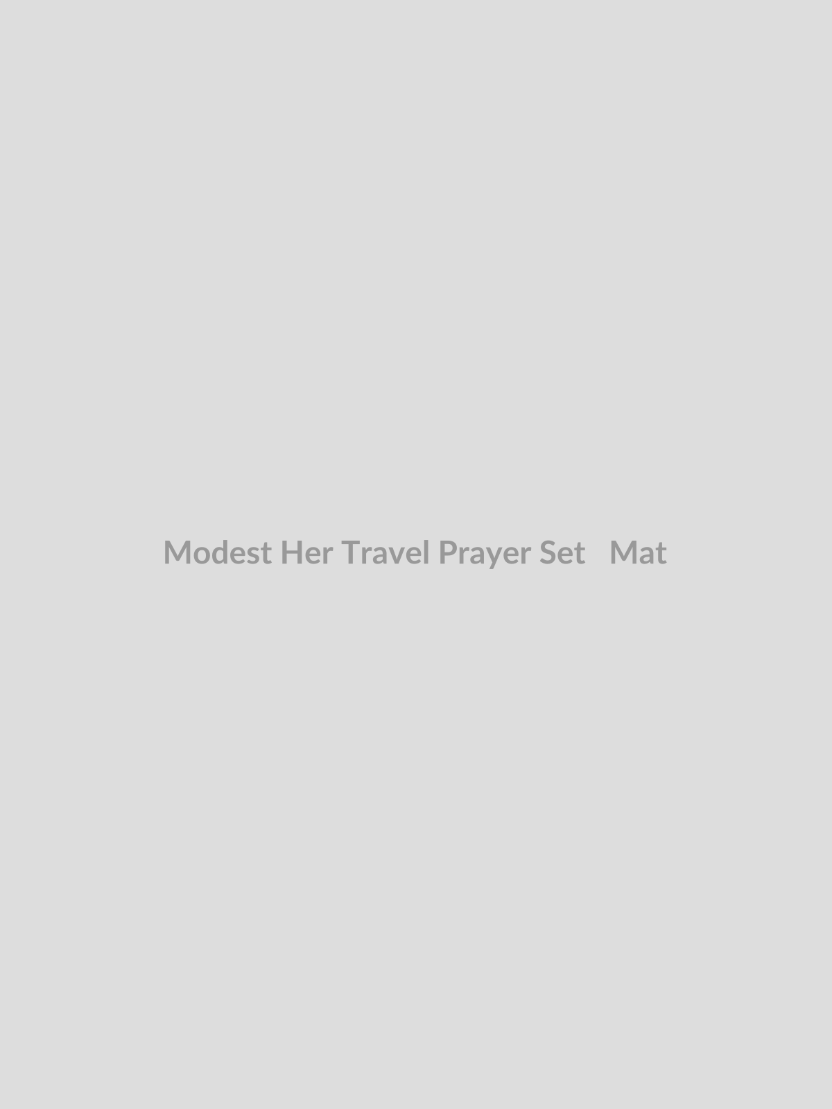 Travel Prayer Set + Mat by Modest Her