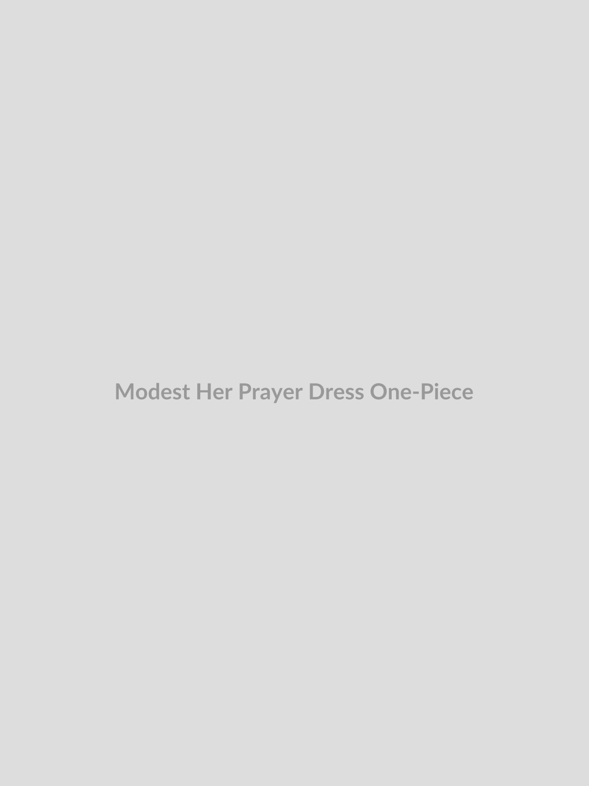 Prayer Dress One-Piece by Modest Her