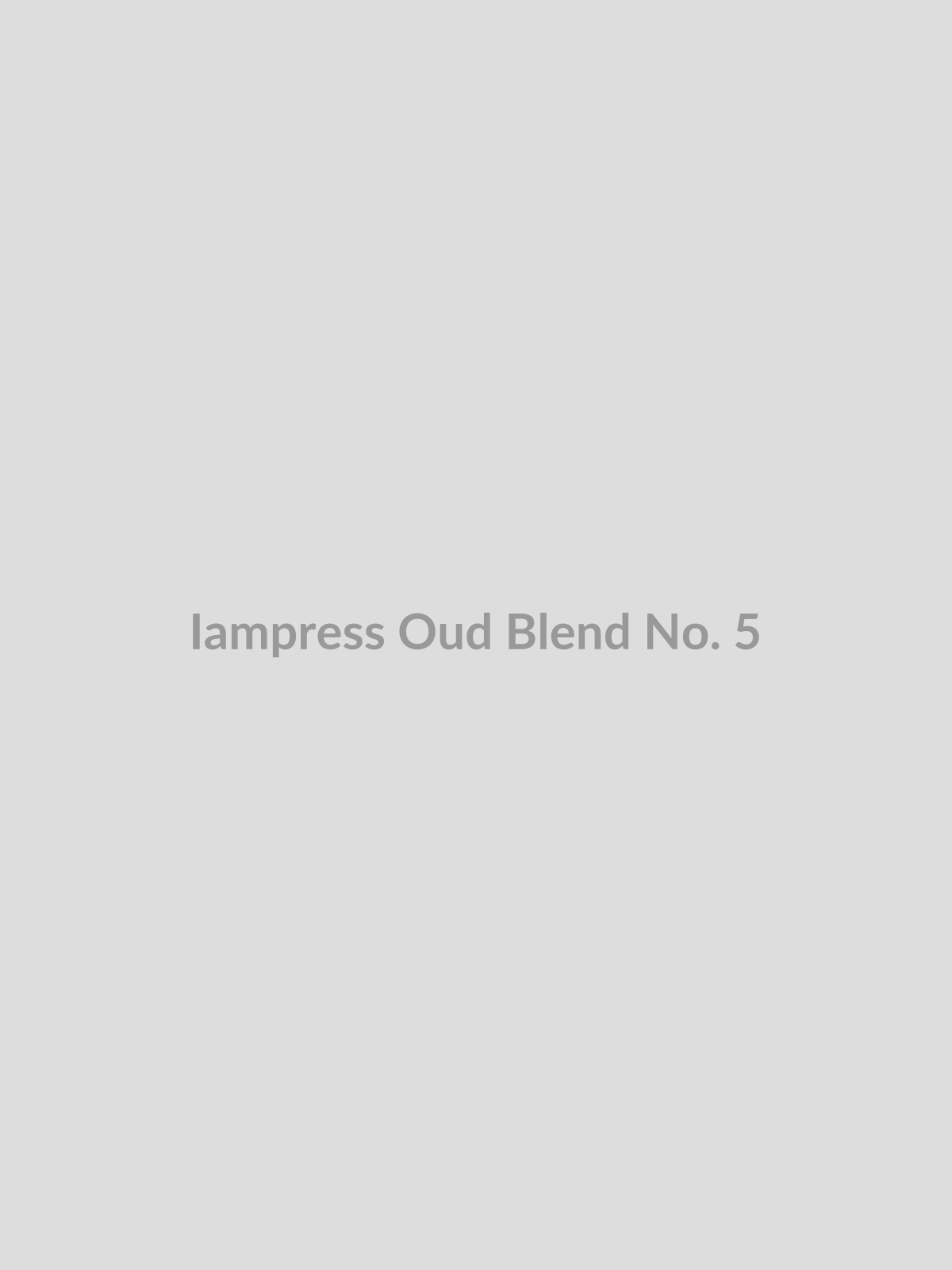 Oud Blend No. 5 by Iampress