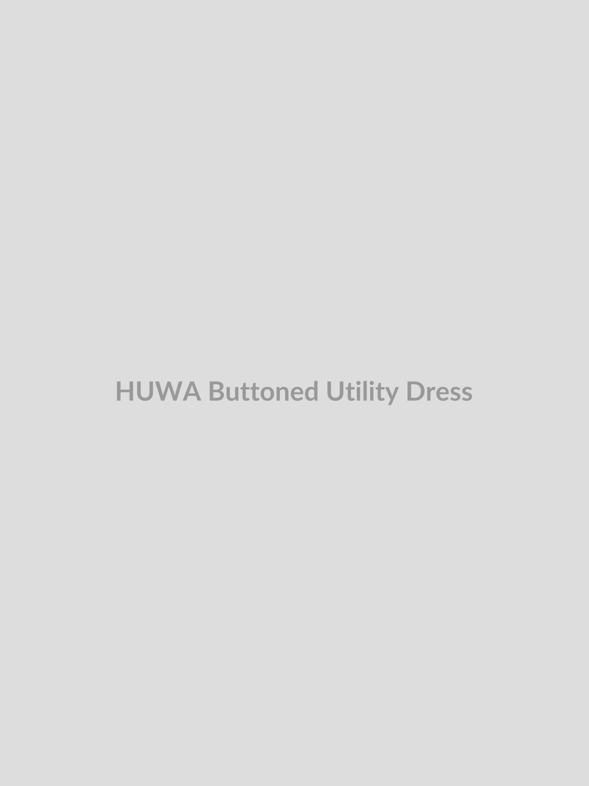 Buttoned Utility Dress by HUWA