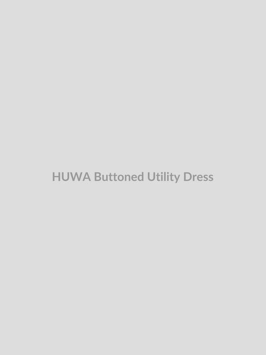 Buttoned Utility Dress by HUWA
