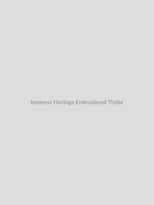Heritage Embroidered Thobe by Iampress