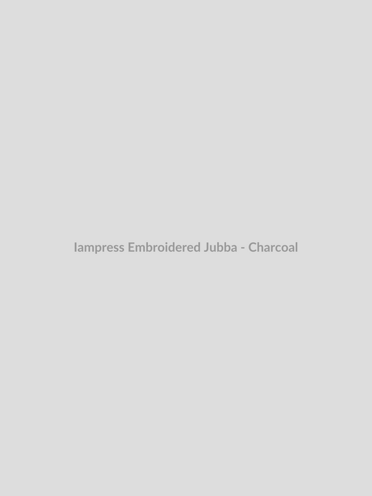 Embroidered Jubba - Charcoal by Iampress