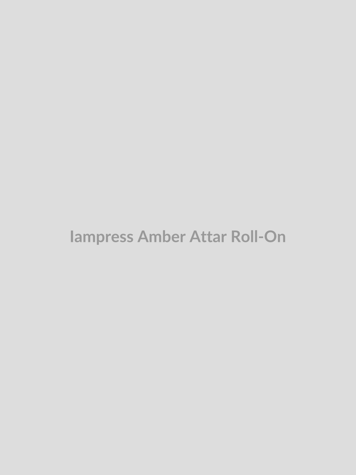 Amber Attar Roll-On by Iampress