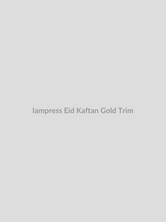 Eid Kaftan Gold Trim by Iampress