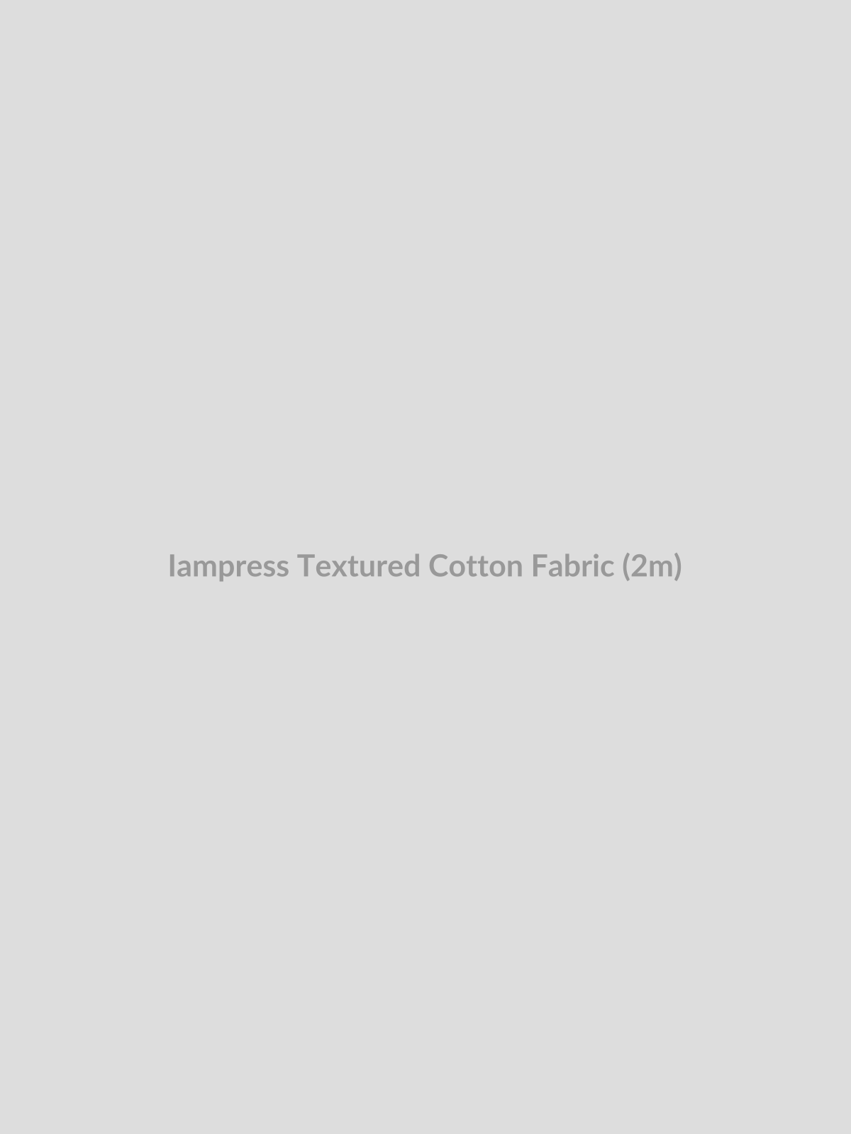 Textured Cotton Fabric (2m) by Iampress