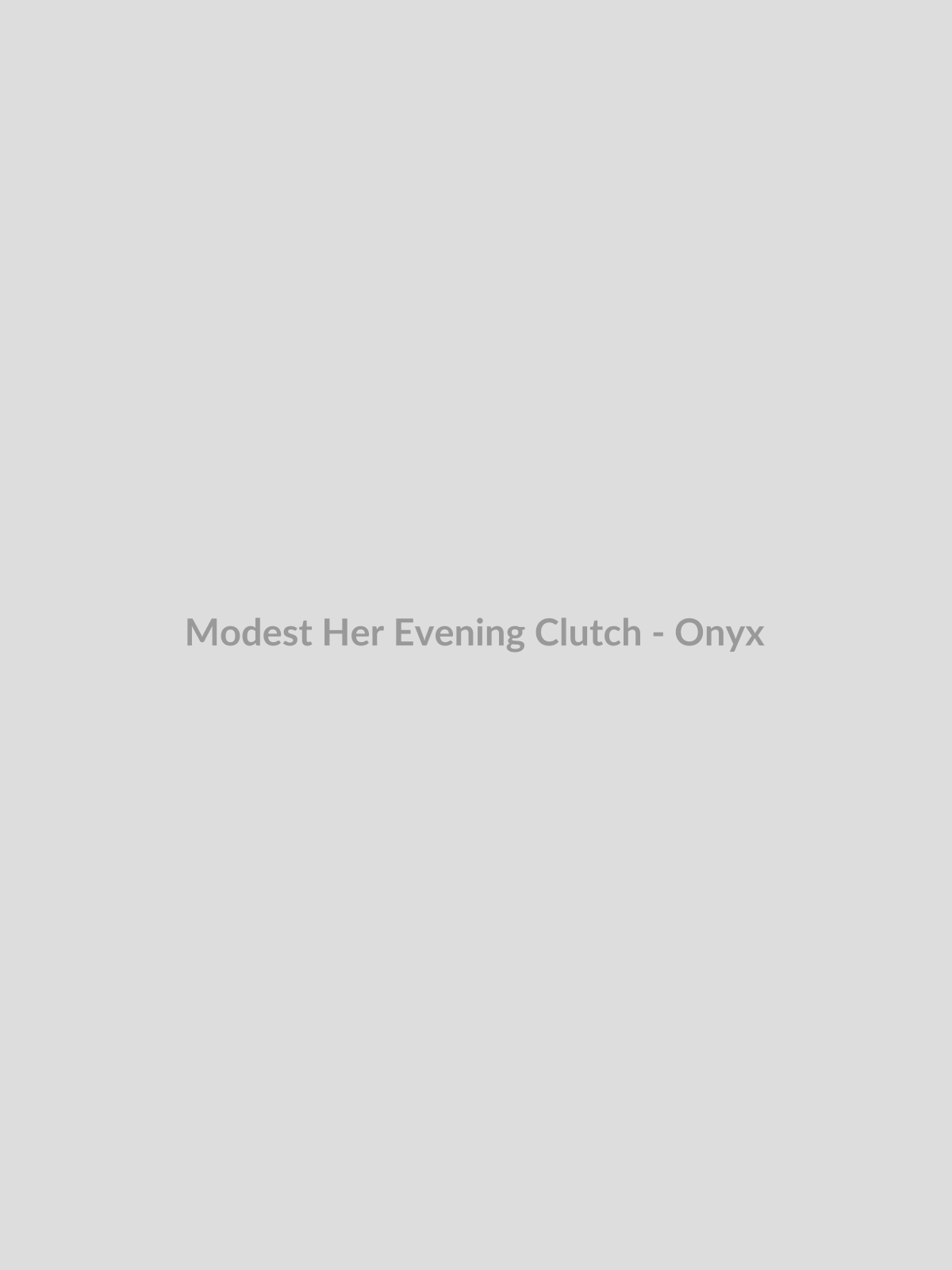 Evening Clutch - Onyx by Modest Her