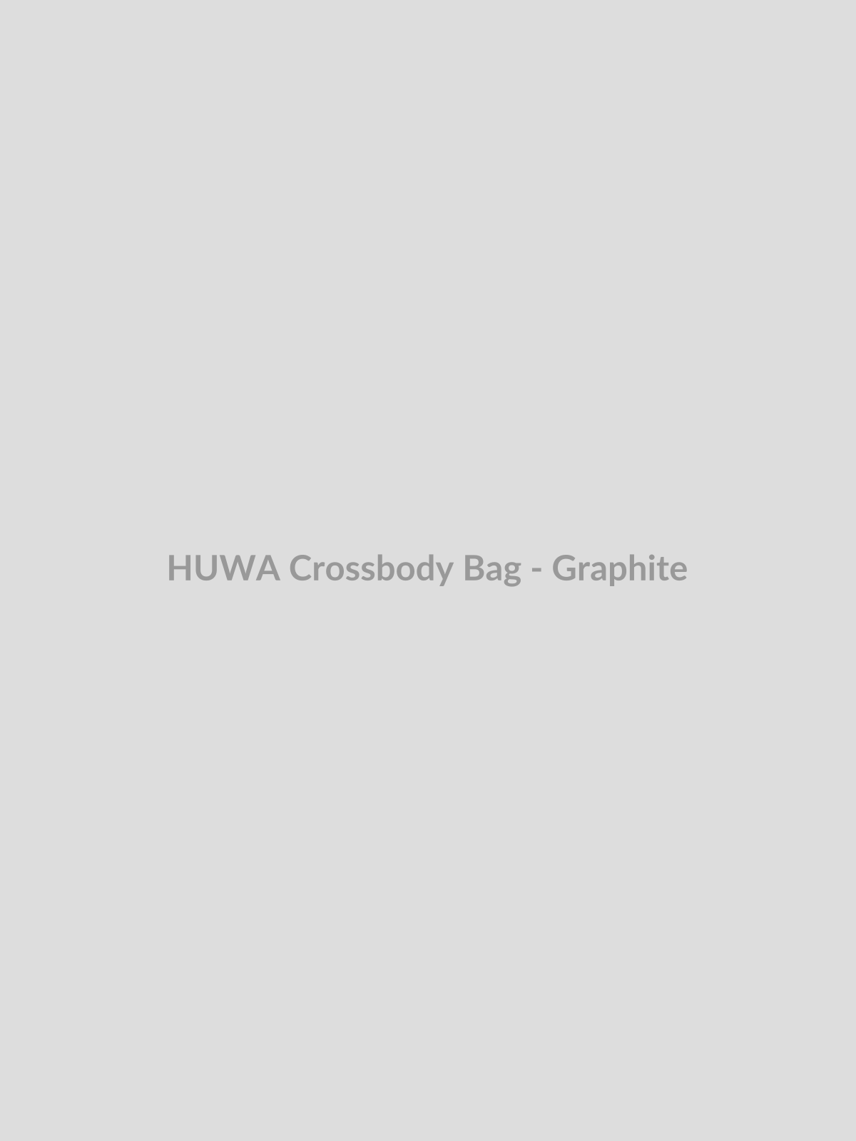 Crossbody Bag - Graphite by HUWA