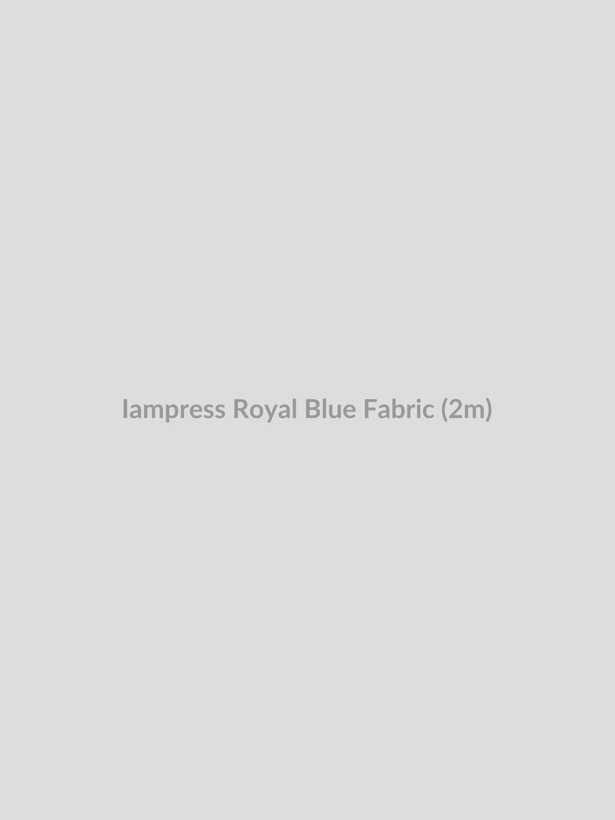 Royal Blue Fabric (2m) by Iampress