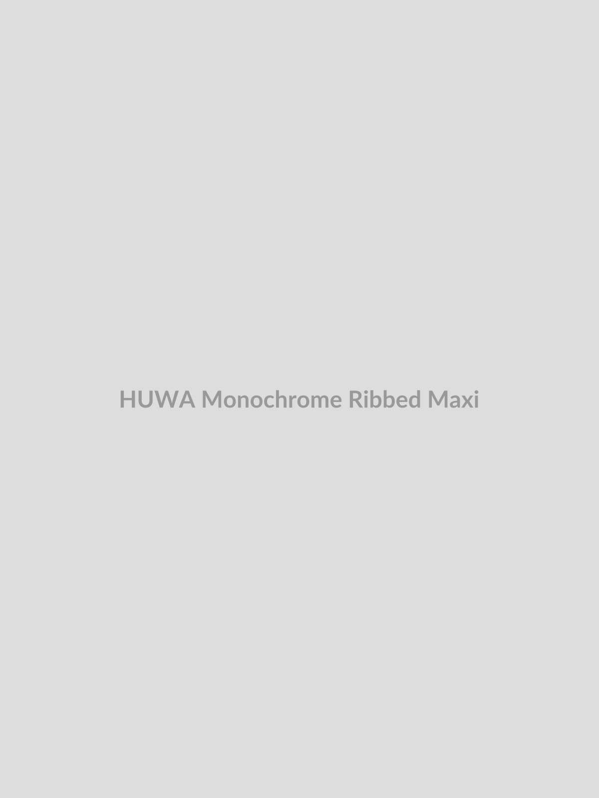 Monochrome Ribbed Maxi by HUWA