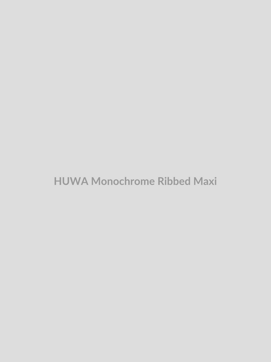 Monochrome Ribbed Maxi by HUWA