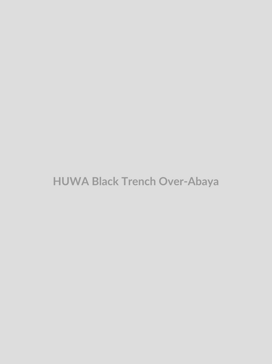 Black Trench Over-Abaya by HUWA